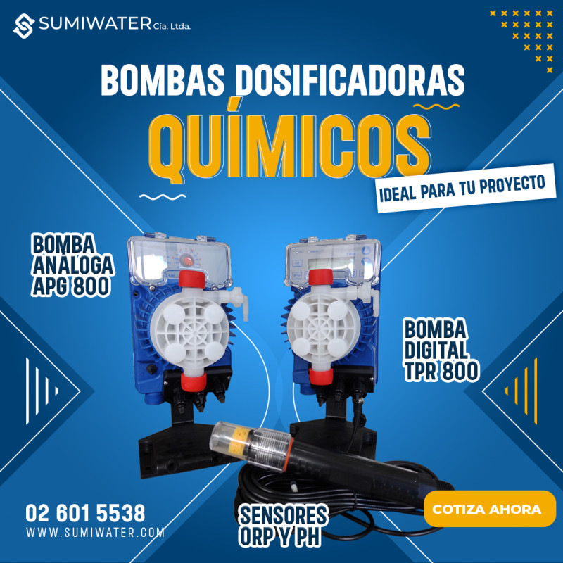 Bomba dosificadora de Quimicos Ecuador