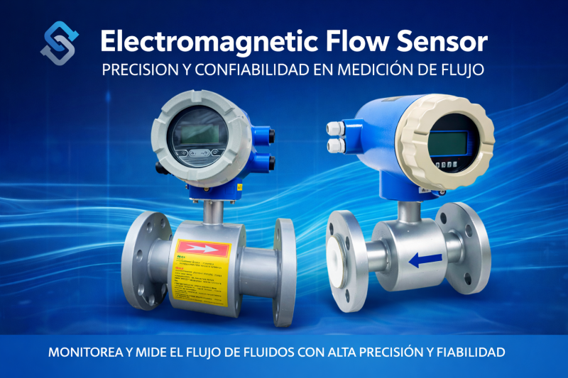 Sensor de Flujo Electromagn&eacute;tico Industrial de Alta Precisi&oacute;n
